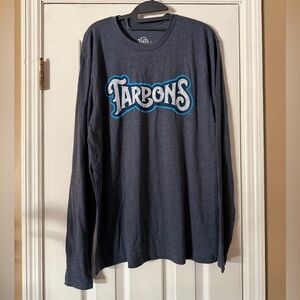 Stitches Tampa Tarpons Dark Blue Long Sleeve Shirt